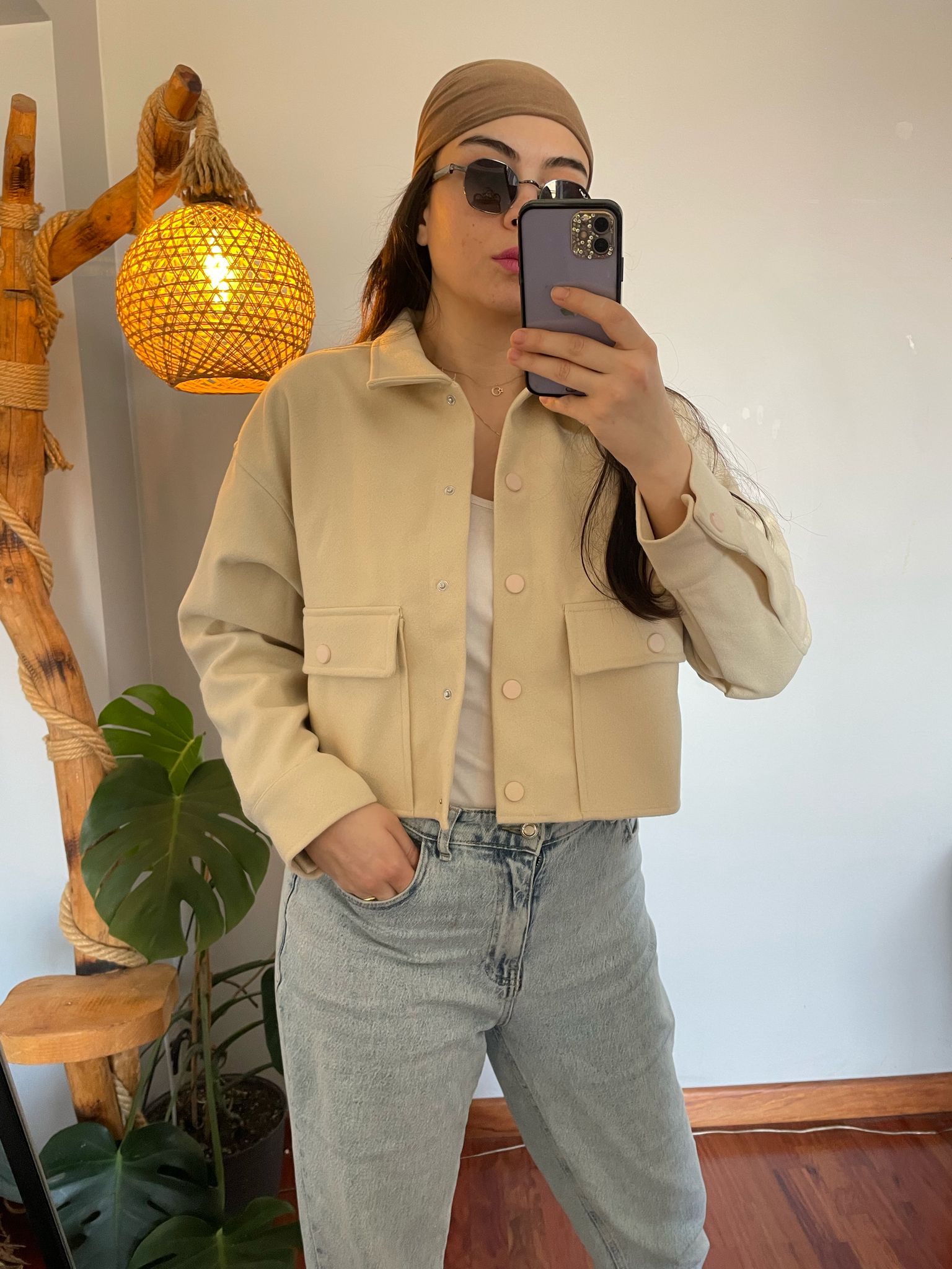 İnce Kaşe Crop Ceket