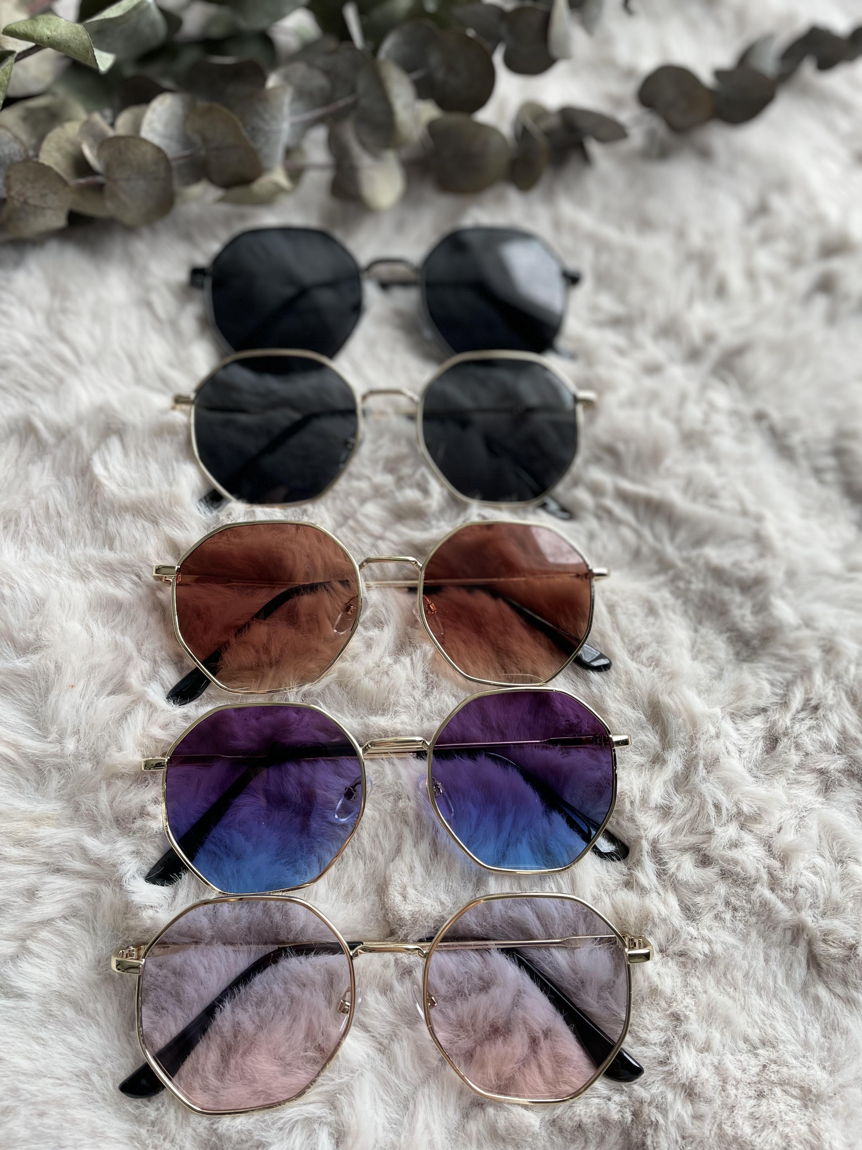 Altıgen Filtre Cam Unisex Gözlük
